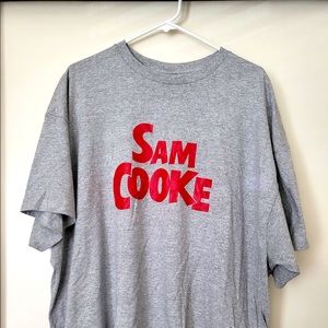 New Heather grey Sam Cooke concert logo print